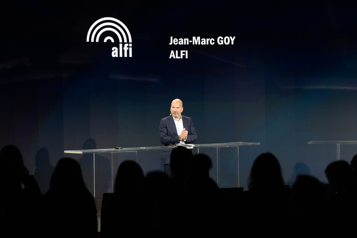 Jean-Marc Goy, chairperson of the Association of the Luxembourg Fund Industry (Alfi), opened the ALFI Private Assets Conference 2025 on 30 September 2025. Photo: Romain Gamba