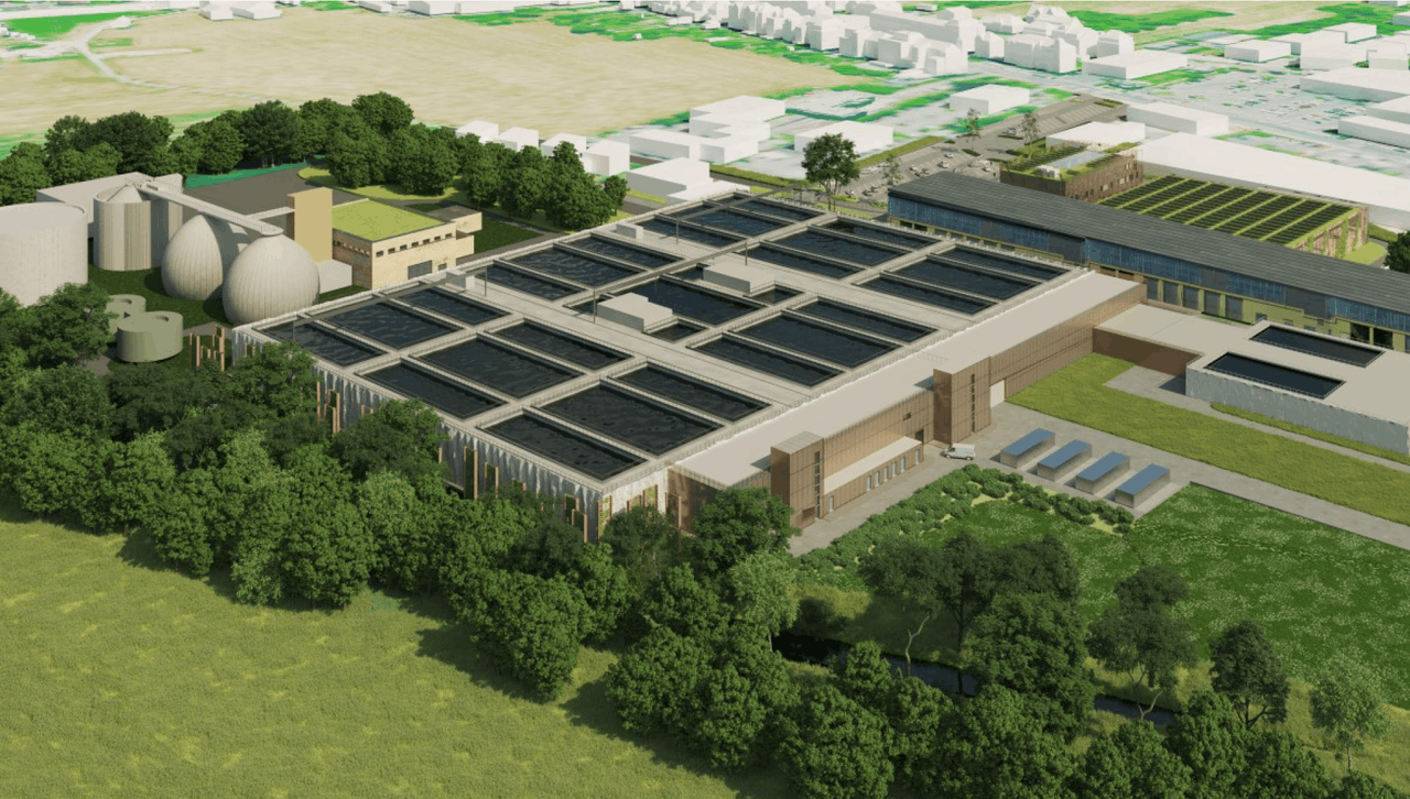 La station d’épuration de Beggen va être agrandie d’ici 2030.  (Illustration: Ville de Luxembourg)