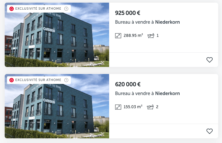 Le groupe cherche à se séparer de 444 m2 de bureaux, pour un total de 1,5 million d’euros. (Capture d’écran: Maison Moderne)