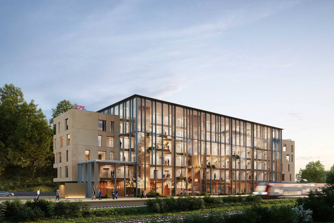 Exterior view of the future CFL training centre. (Illustration: Beng)