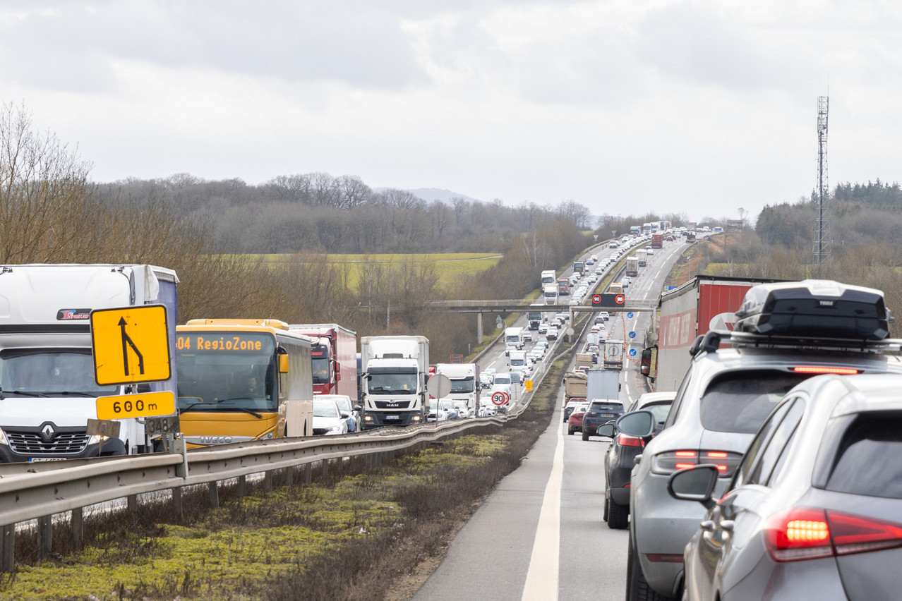 In 2024, 62,280 cross-border commuters live in northern Lorraine (+14%), i.e., half of all French cross-border commuters. Photo: Romain Gamba/Archives