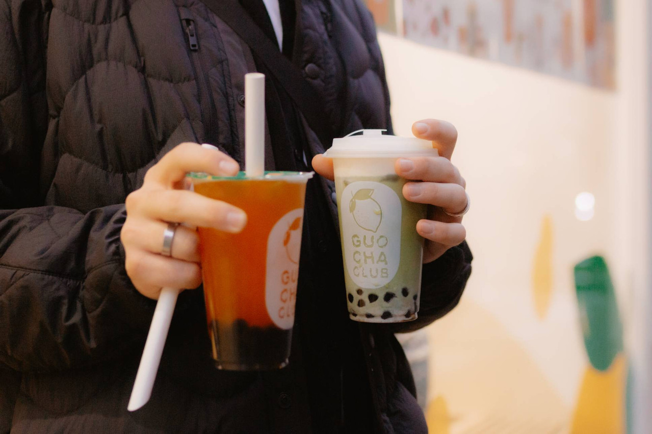 A new bubble tea shop is open in the city: the Guo Cha Club. Photo: Guo Cha Club