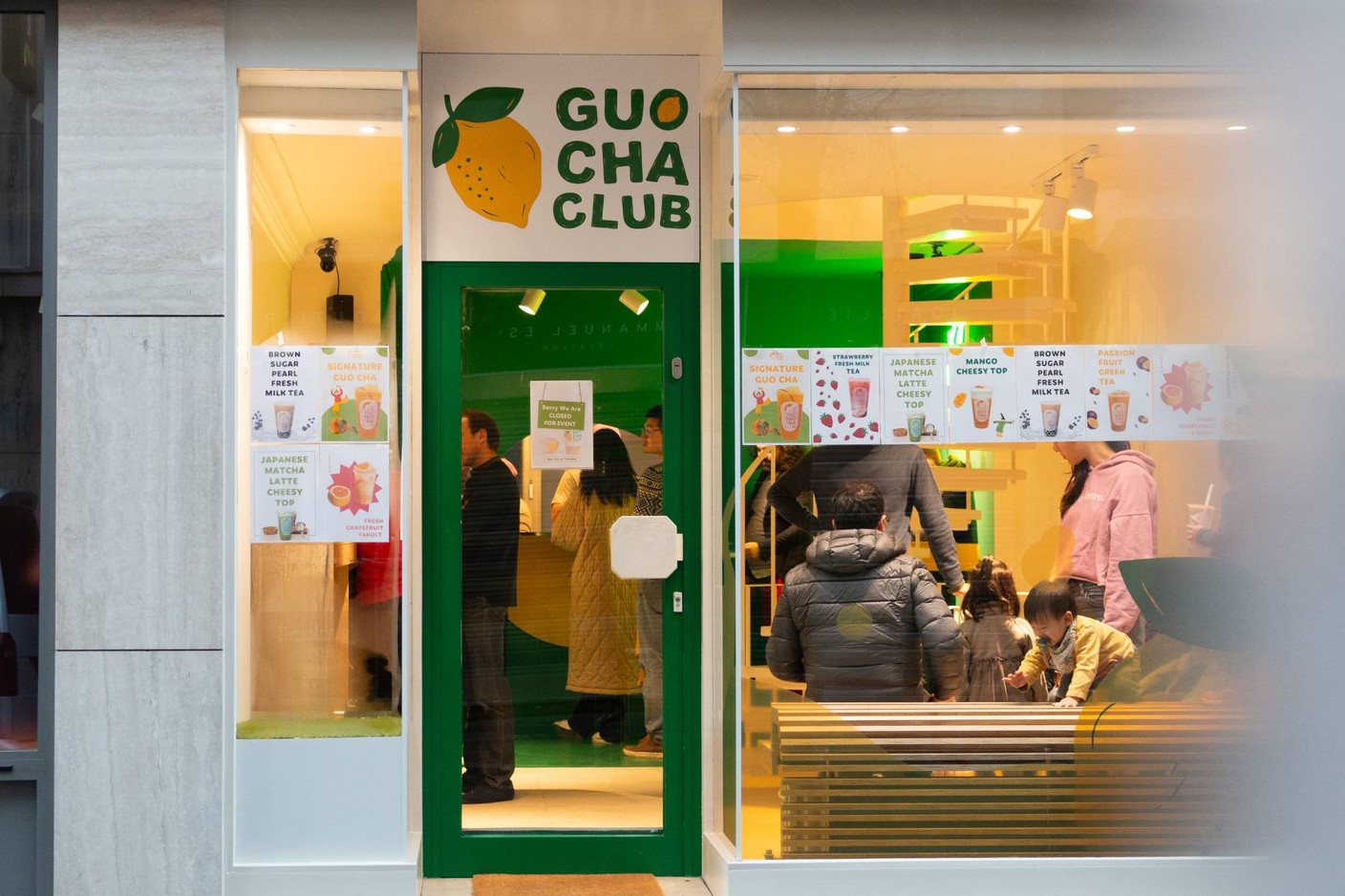 The atmosphere in the shop is dynamic and full of colour. Photo: Guo Cha Club