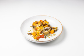  Pumpkin and mushroom polenta Romain Gamba/Maison Moderne