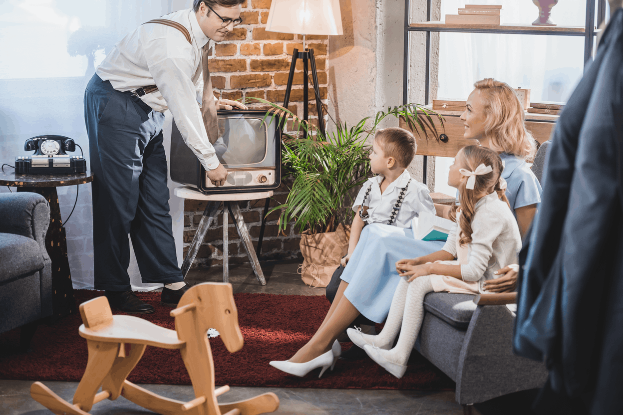 "Come on, we said bed after the first ad..." The days of linear content consumption seem archaic in the age of streaming... Credits: © LightFieldStudios