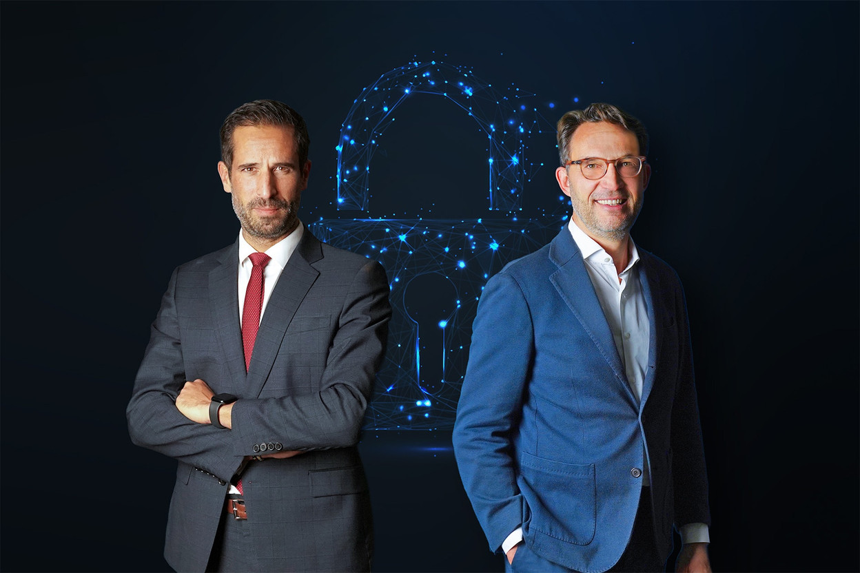Guillaume Carballo, partner et cybersecurity leader, et Serge Hanssens, European institutions leader, chez EY Luxembourg. (Photo: EY Luxembourg)