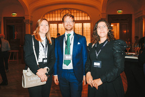 Aurore Jurga (Belair L'Aurore Psychology Practice), Antoine Depoux (Heal on Site) and Sandra Dias. Photo: Julian Pierrot/Paperjam
