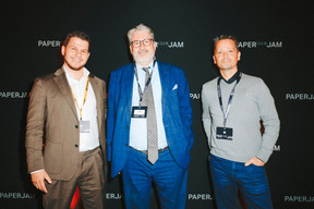 Valentin Morello (Paperjam), Jérôme Plaquevent (Becker & Associés Group) and Patrick Coelho (Properties Solutions Group). Photo: Julian Pierrot/Paperjam