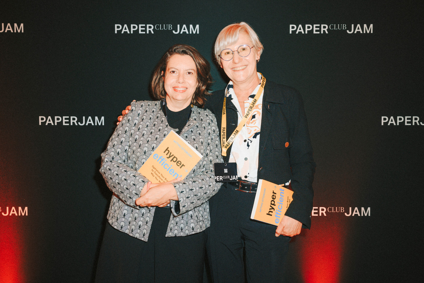Delphine Bath (La Mondiale) and Nathalie Bourdeau (Paperjam). Photo: Julian Pierrot/Paperjam