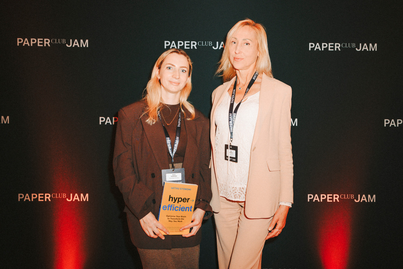 Anna Dvorska (Stonehage Fleming) and Inna Yakovleva (Child Health Creation Luxembourg). Photo: Julian Pierrot/Paperjam
