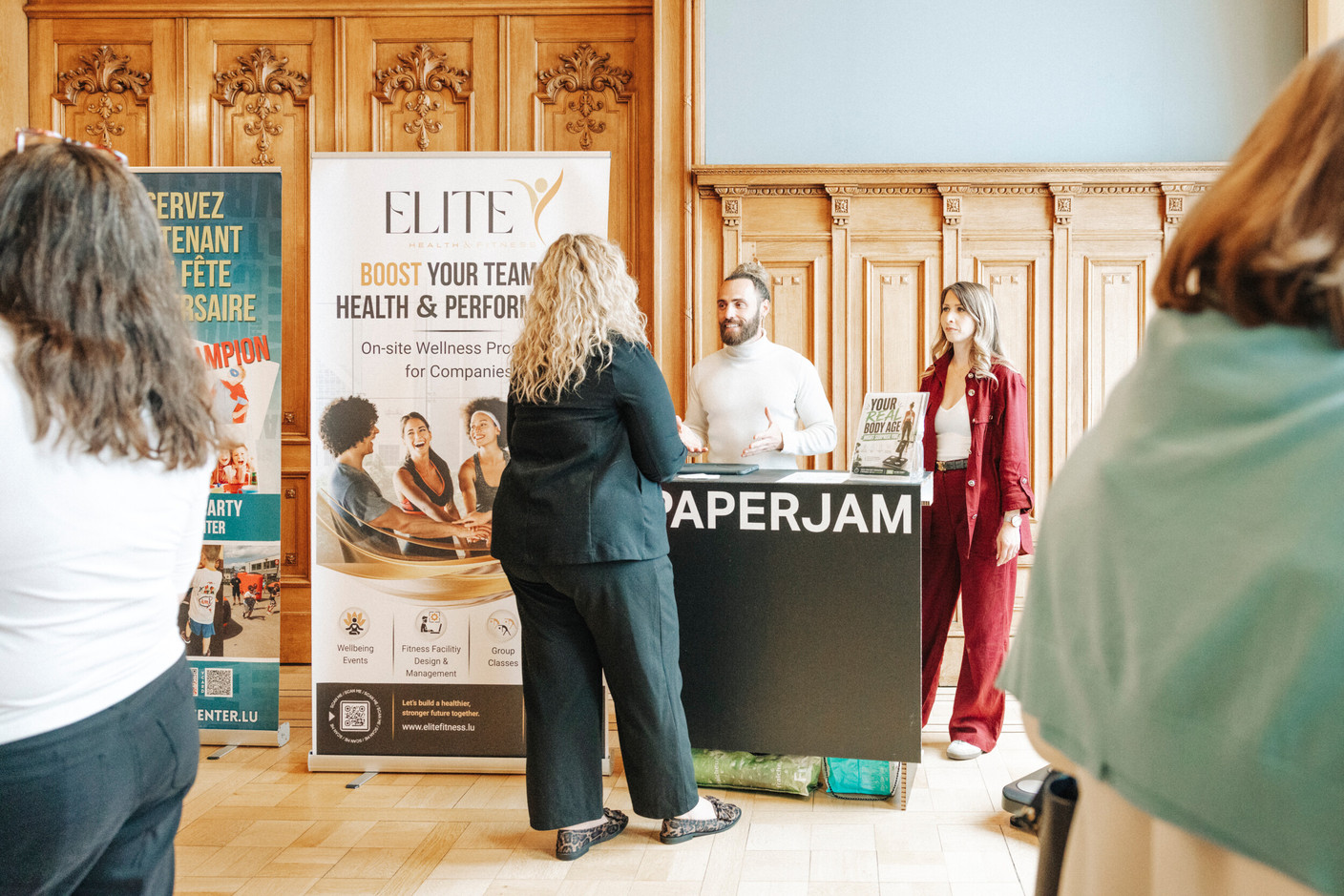 Ketter Gilles and Meghann Erler (Elite Health & Fitness). Photo: Julian Pierrot/Paperjam