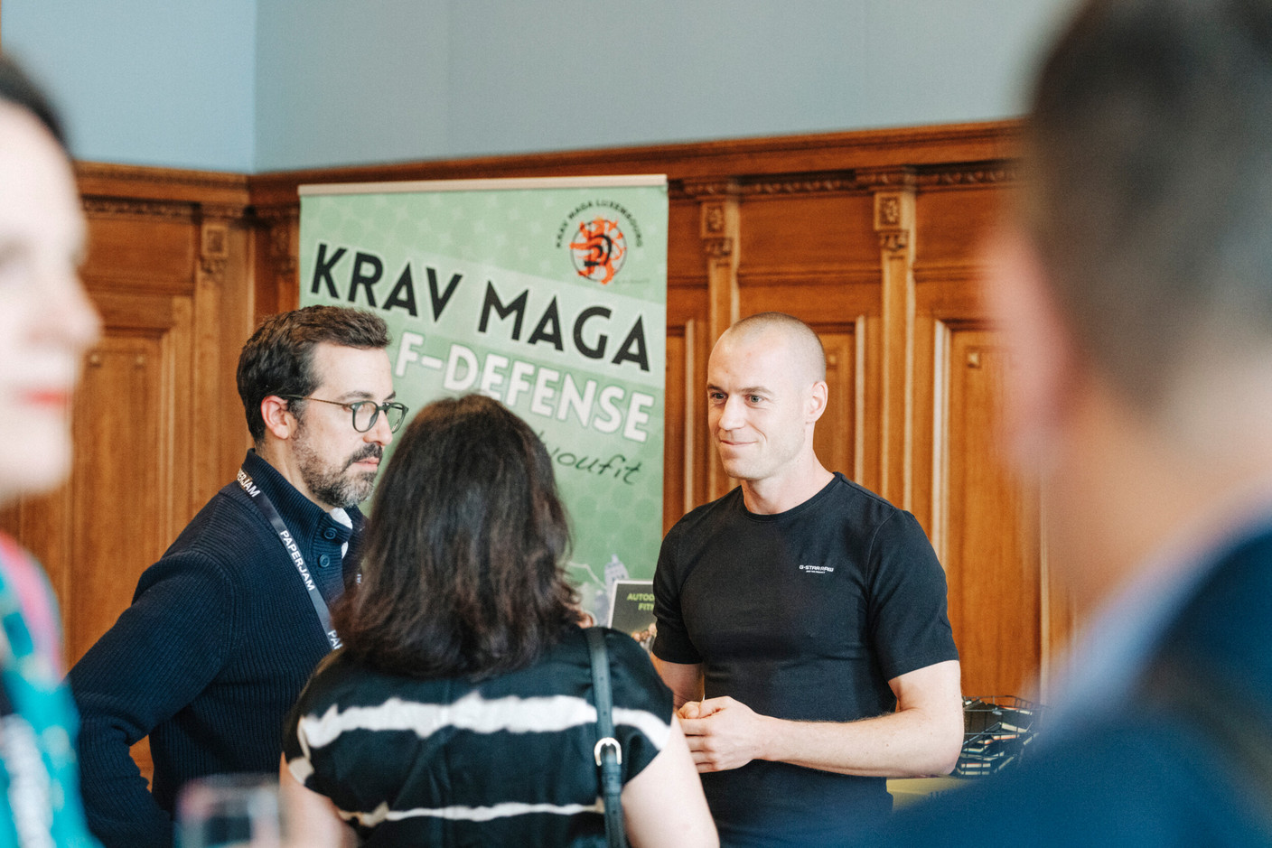 Mirko Leogrande (Krav Maga by KickYouFit) on the right. Photo: Julian Pierrot/Paperjam