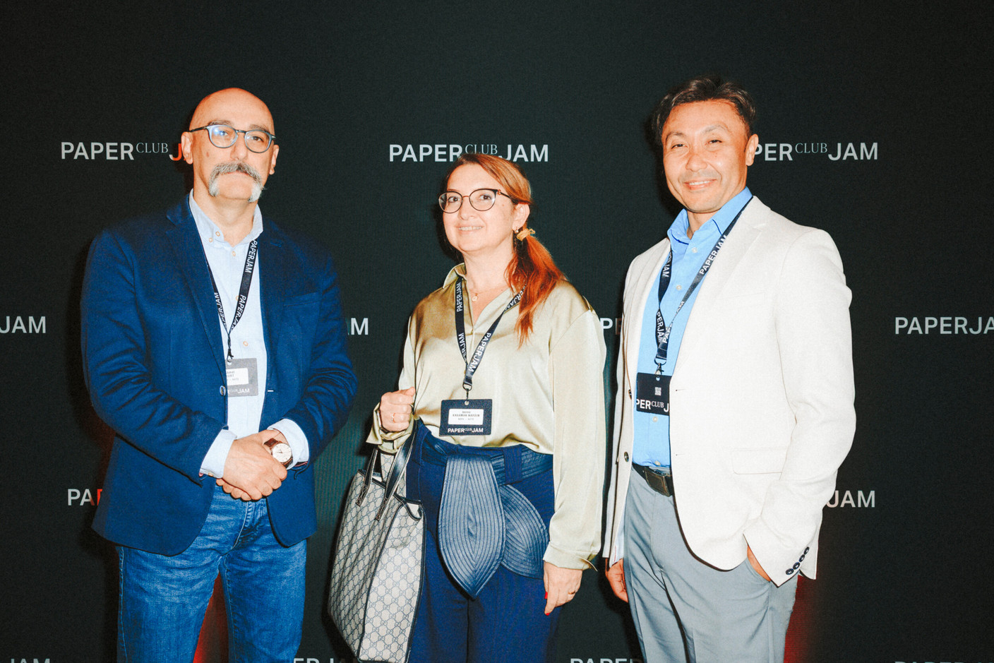 Ahmet Kurt, Berna Karaman Nardin and Ahmet Bengöz (NSPA-NATO). Photo: Julian Pierrot/Paperjam