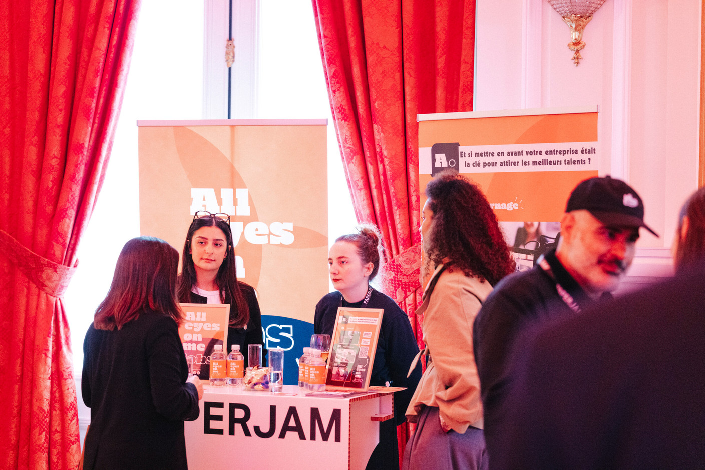 Eline Mohebati and Garance Cheymol (Alleyesonme.jobs). Photo: Julian Pierrot/Paperjam