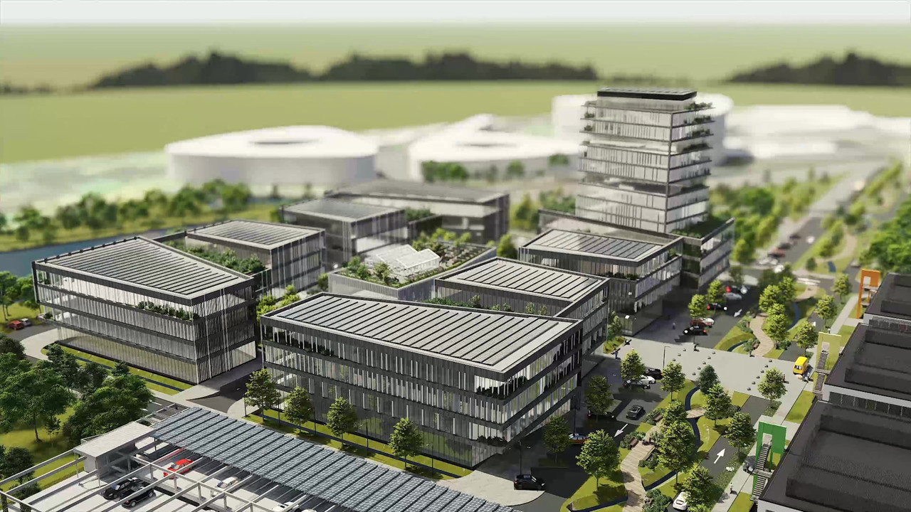 Encompassing 2.4 hectares the campus will be situated between the House of BioHealth (HoBH), Südspidol and the Cité des sciences de Belval. Photo: © InnovationCluster