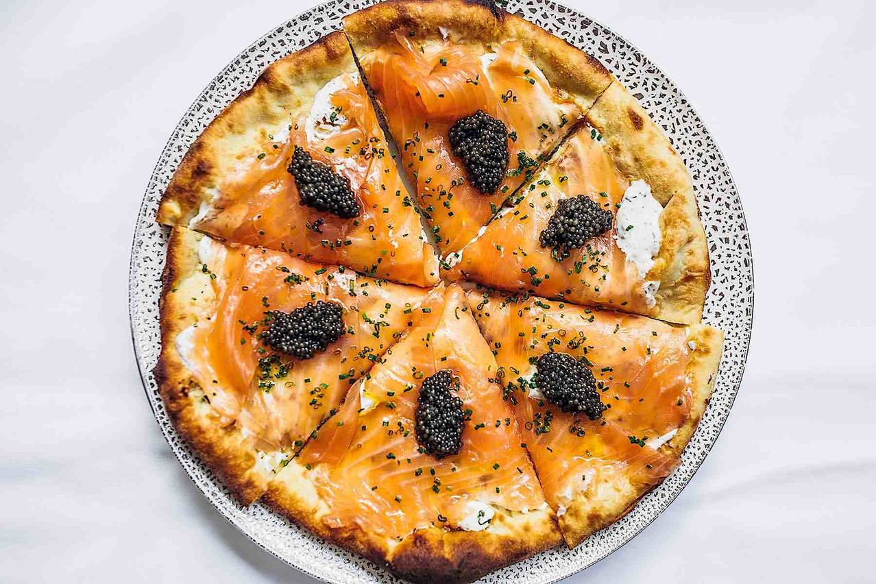 Des bonnes pizzas, dont certaines recettes audacieuses : un de atouts du Partigiano! Partigiano