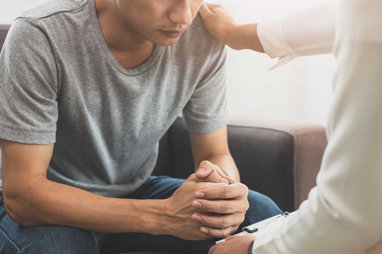 One of the issues that InfoMann meets in its work is that men often wait too long before acknowledging and accepting that they need help.   Photo: Shutterstock