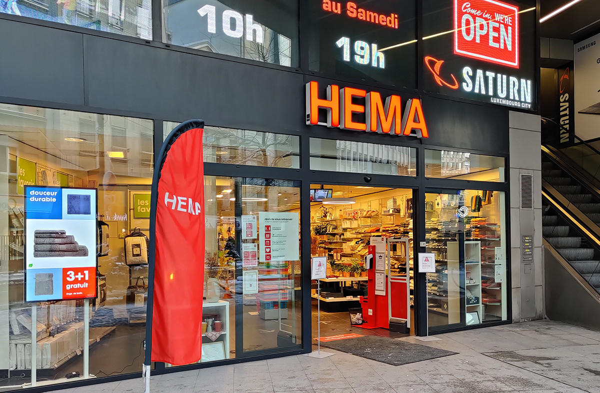 L’enseigne Hema est présente au Grand-Duché depuis 2006, comme ici avenue de la Gare dans la capitale, mais aussi à Mersch et Schmiede. (Photo: Paperjam)