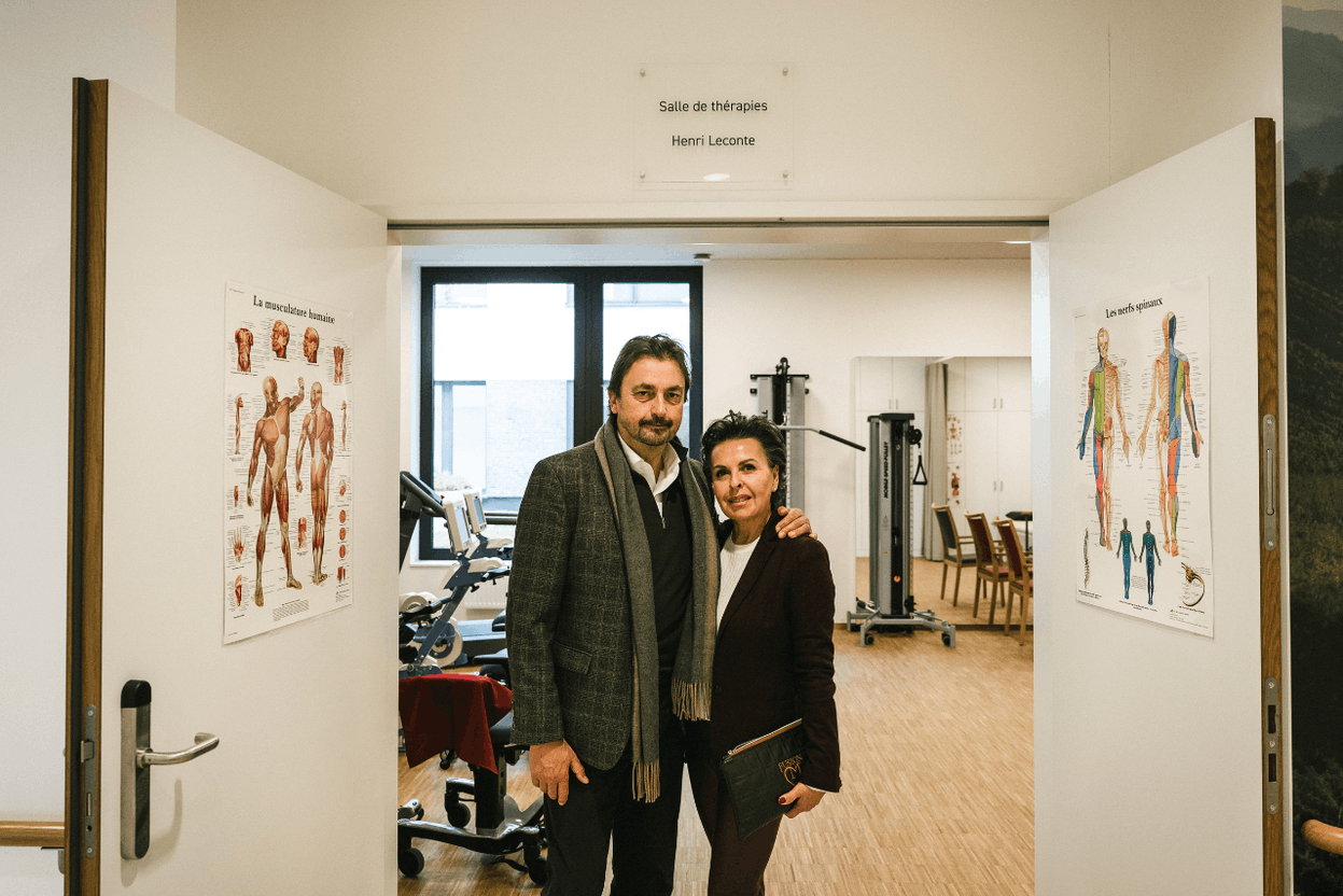 Henri Leconte has opened a therapy room named after him at Elysis in Esch, a symbol of courage and resilience. Photo: Boris Patzek
