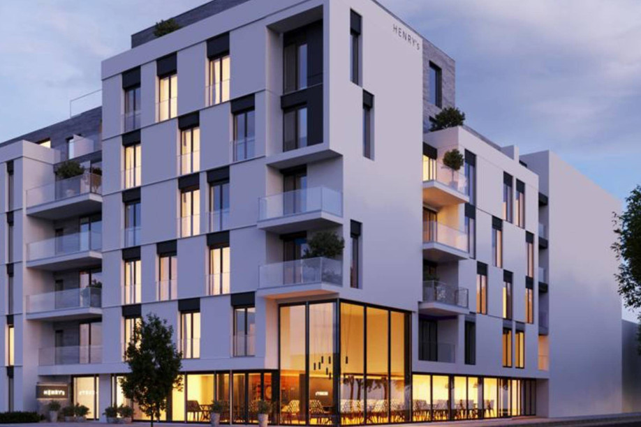The Livingstone 3 building is home to a coliving and coworking space and shops. Illustration: Art & Build Architects
