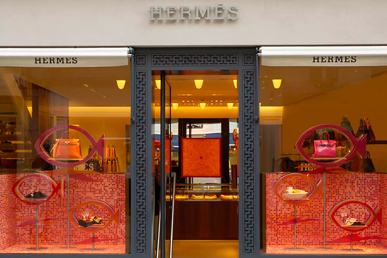 The Hermès Group passed the €16bn sales threshold in 2025, driven by sustained growth in all regions. Here, the boutique in Luxembourg city. (Photo: Hermès)