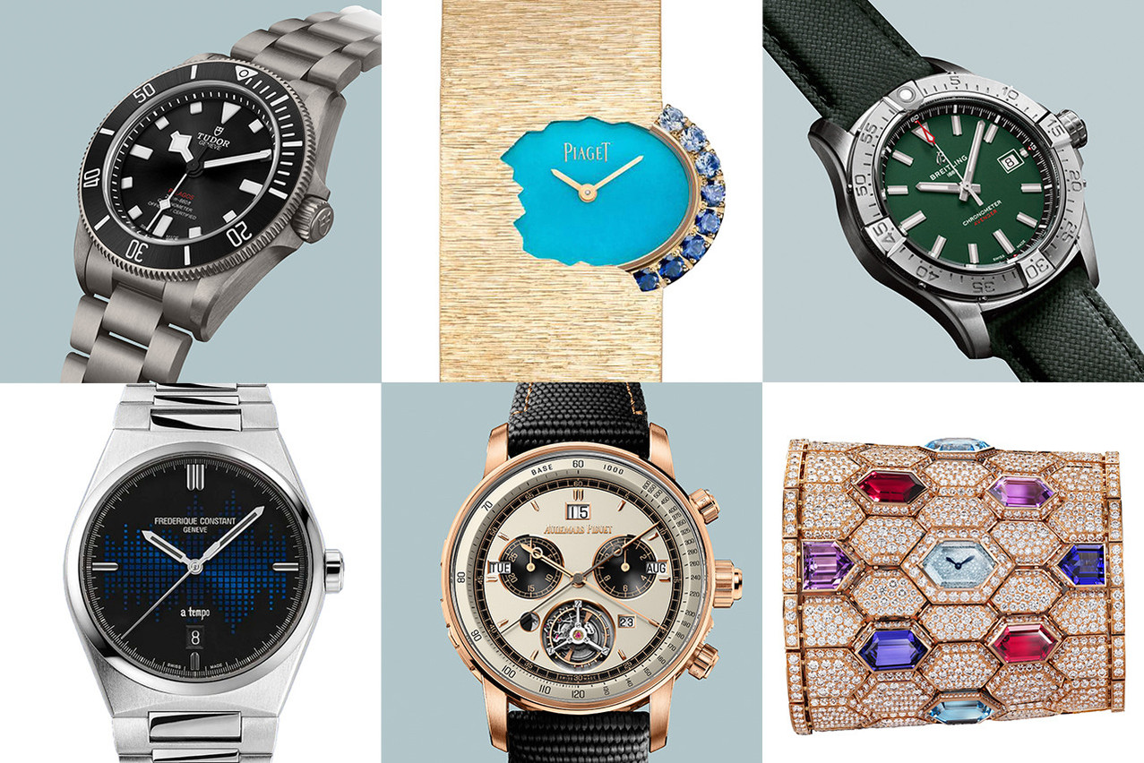 Les lauréates et nouveautés du Grand Prix de l’horlogerie de Genève. (Photos: Audemars Piguet, Piaget, Bulgari, Tudor, Breitling, Frederique Constant. Montage: Maison Moderne)