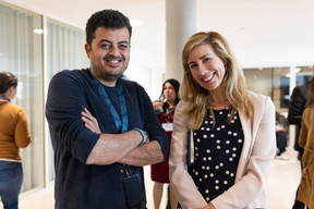 Haydar Sahib and Cristina Von Mayer (Proximus Nxt). Photo: Eva Krins/Maison Moderne
