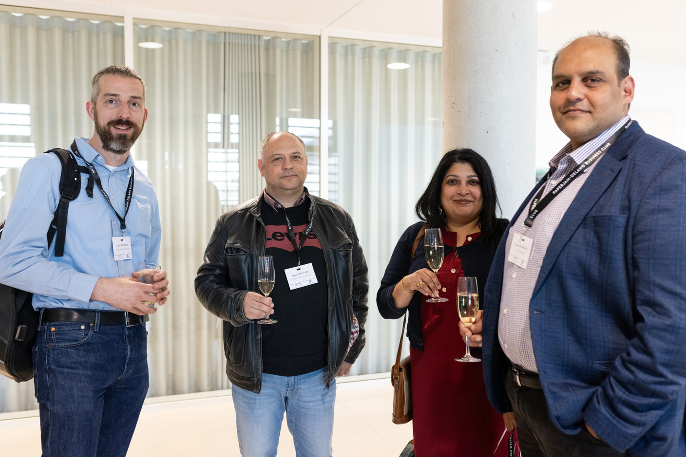 Corne Verdoorn, David Deruyver, Delyse Rodrigues (Aztec Financial Services) and Francis Rodrigues (JP Morgan Chase). Photo: Eva Krins/Maison Moderne