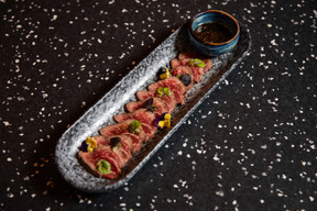 A menu designed by chef Christoph Kaiser with a host of international influences.  Eva Krins (Maison Moderne)