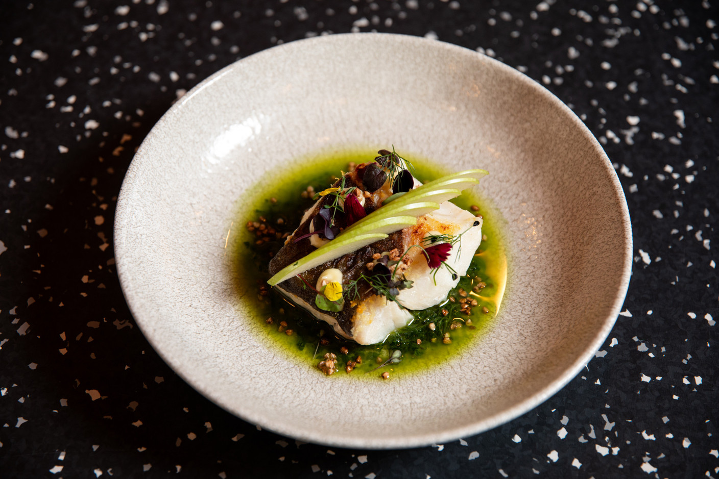 Chef Christoph Kaiser's menu, with its many international influences.  Eva Krins (Maison Moderne)