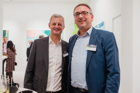 Alan Dundon (Alter Domus and L3A) and Stéphane Pesch (LPEA), seen during a reception marking Hogan Lovells’s 10th anniversary in Luxembourg, 21 September 2023. Photo: Aurélie Savart