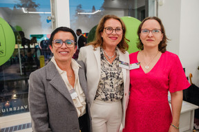 Isabelle Ringard (Dress For Success), Jill Griffin (Columbia Threadneedle Luxembourg and Dress For Success) and Valérie Verner (Hogan Lovells Luxembourg). Photo: Aurélie Savart