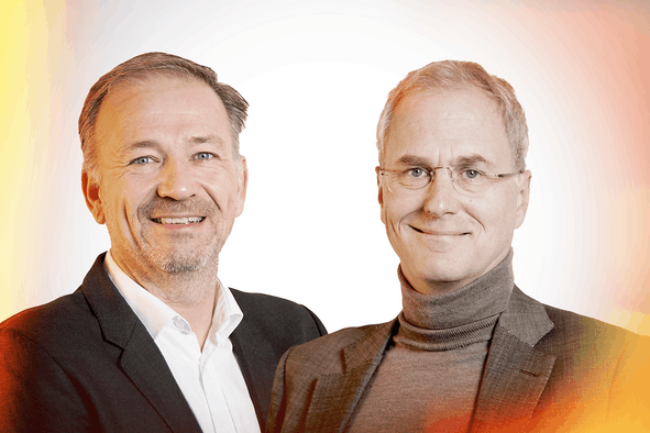 Olaf Kordes, managing director & John Penning, managing director chez Luxempart. Maison Moderne