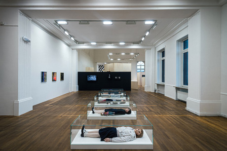 Vue de l’exposition «L’homme gris», au Casino Luxembourg. (Photo: Mike Zenari)