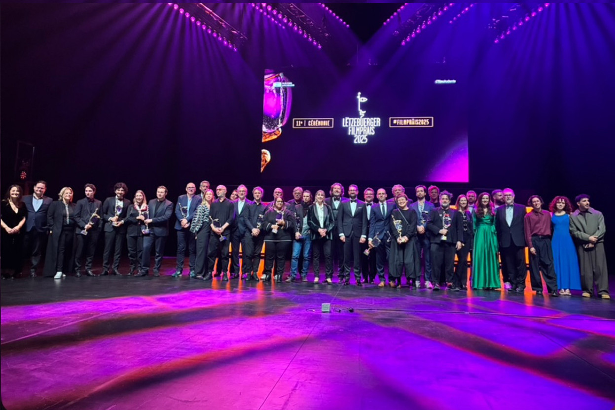 14 prizes were awarded at the 11th Lëtzebuerger Filmpräis ceremony at the Grand Théâtre in Luxembourg on Saturday 22 November. Photo: Paperjam