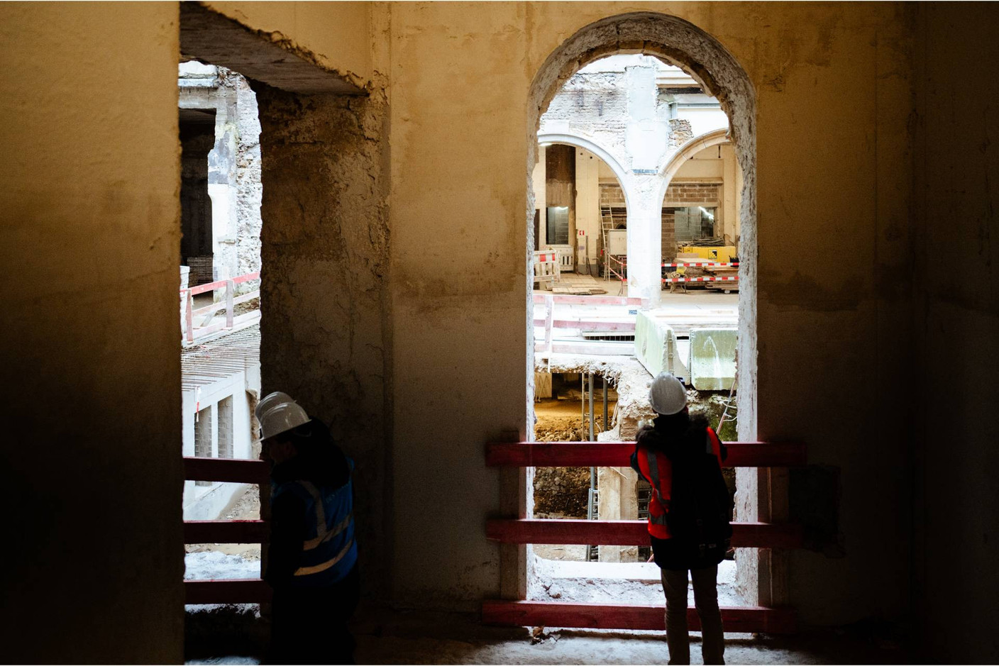 For the moment, the building site is still at the shell stage. Photo: Post Luxembourg Anouk Flesch