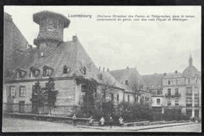Carte postale de l’ancien bâtiment de la poste (avant 1910), coin nord-ouest ((Photo: Post Luxembourg))