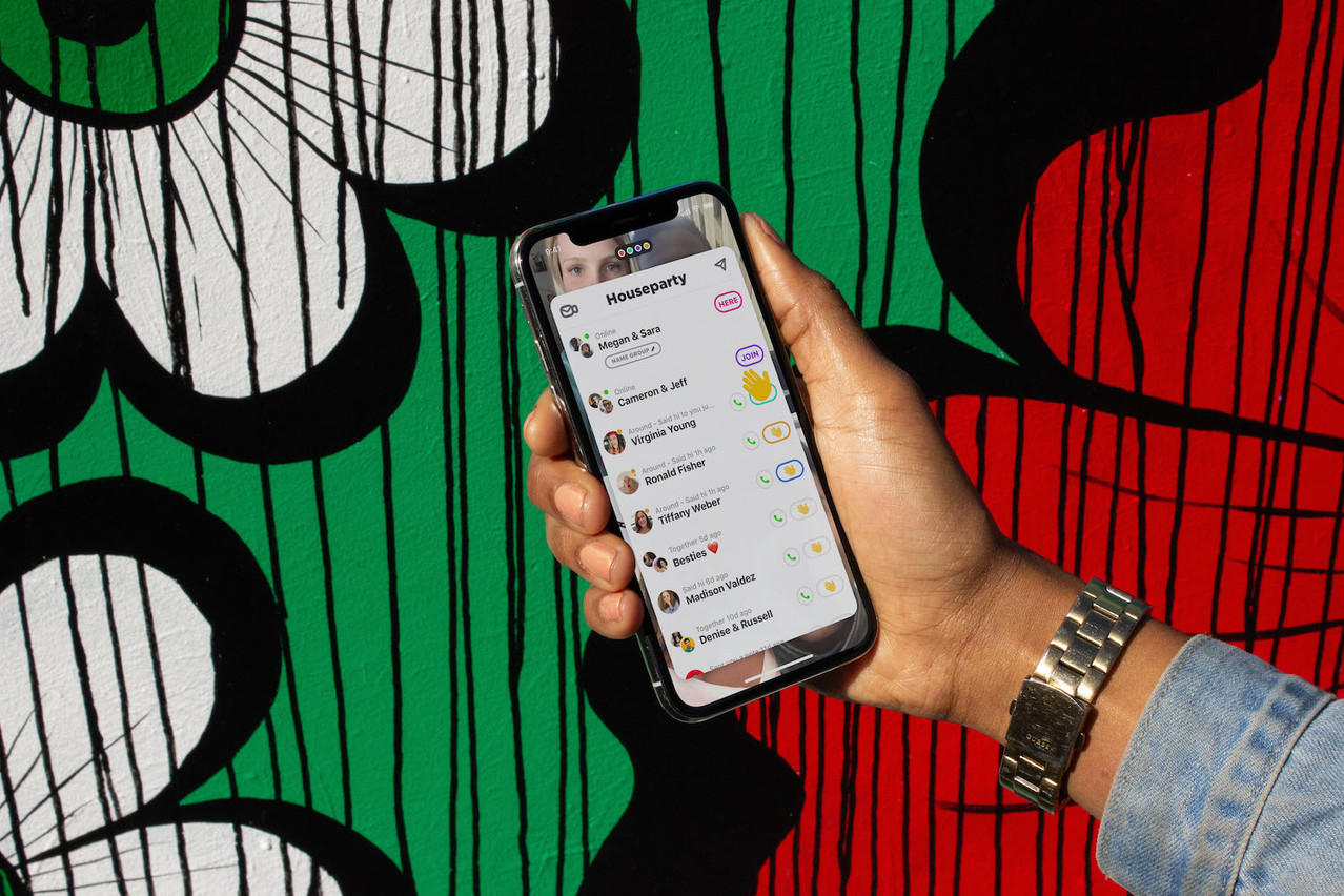Conçu comme un réseau social uniquement vidéo, Houseparty a ajouté des jeux directement dans l’app et en direct devant ses amis pour pimenter les apéros virtuels. (Photo: Houseparty)