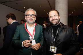 Mike Koedinger (Maison Moderne) and Gabriel Boisante (LSAP head of list for the municipal elections in Luxembourg City). Photo: Marie Russillo/Maison Moderne