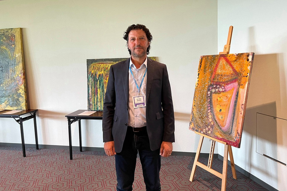 Taghyeer co-founder, Ali Abu Awwad, shared the award for Outstanding Male Peace Activist at this year’s Luxembourg Peace Prize. Photo: Maison Moderne