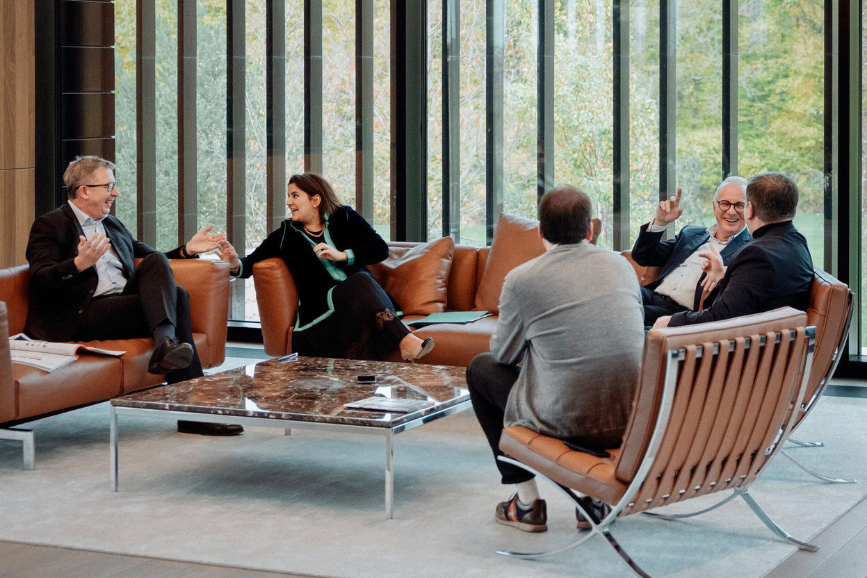 Marc Lauer (Foyer), Christian Strasser (Lalux) and Octavie Dexant (Axa) spoke about the impact of technology in the insurance sector. (Photo: Julian Pierrot/Paperjam)