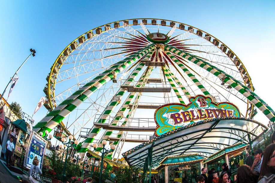 The Bellevue ferris wheel, one of the returning annual attractions at Luxembourg’s historic annual Schueberfouer fair Sabino Parente photography