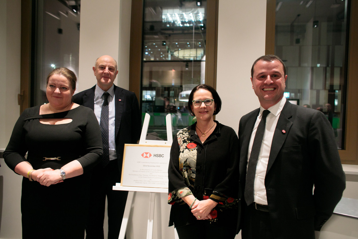 Many personalities from the Luxembourg and international financial world were present for the inauguration of the new HSBC offices. Photo: Matic Zorman/Maison Moderne