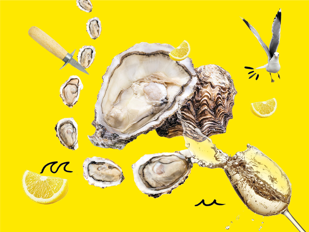 La saison des huîtres débarque, et on ne va pas s'en plaindre!  (Design : Sophie Melai / Maison Moderne)