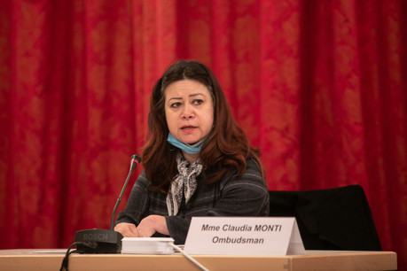 Véritable lien entre les doléances des citoyens et l’Administration, l’ombudsman Claudia Monti a présenté ce lundi 19 avril son rapport d’activité pour l’année 2019 aux députés. (Photo: Matic Zorman/Maison Moderne)