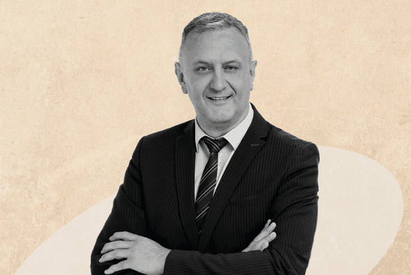 Éric Grandjean, Global Head of Distribution à CA Indosuez Wealth. (Photo: Crossfire pour Maison Moderne)