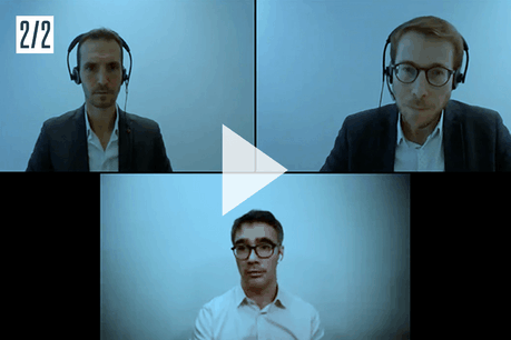 Thomas Boibessot & Matthieu Couppey de SD Worx; Julien Delpy du Paperjam Club. Maison Moderne