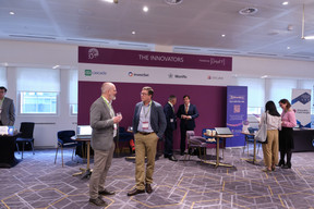 The Luxembourg House of Financial Technology stand at Alfi’s London conference, 19 October 2023. Photo: ALFI