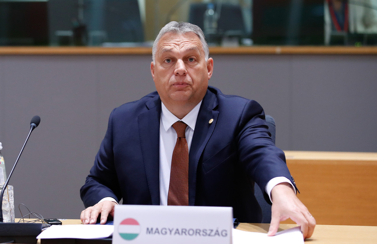 Hungary’s prime minister Viktor Orban, pictured at an EU council meeting last year Photo: European Union