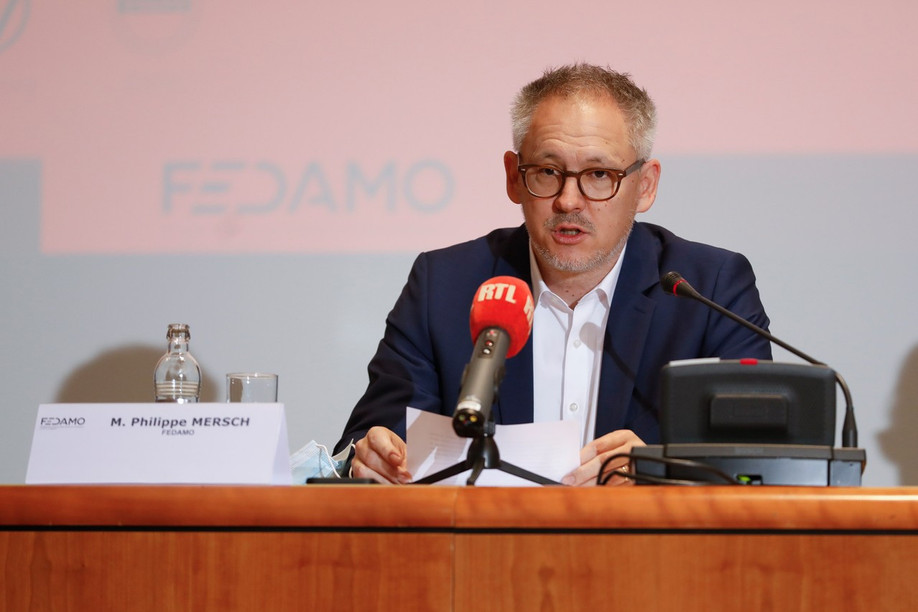 Philippe Mersch, president of federation of Luxembourg automobile distributors Fedamo, presented the outline of the 58th edition of the Autofestival, which will take place from 24 January to 5 February 2022. Photo: Guy Wolff/Maison Moderne